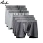 Трусы-боксеры мужские из эластичного хлопка, 6 шт.лот, 3XL