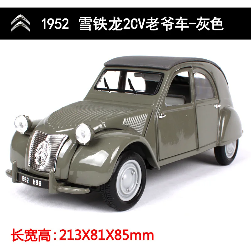 1:18 Литой Сплав спортивный автомобиль модель игрушки для Citroen 1952 15cv 6 Cyl