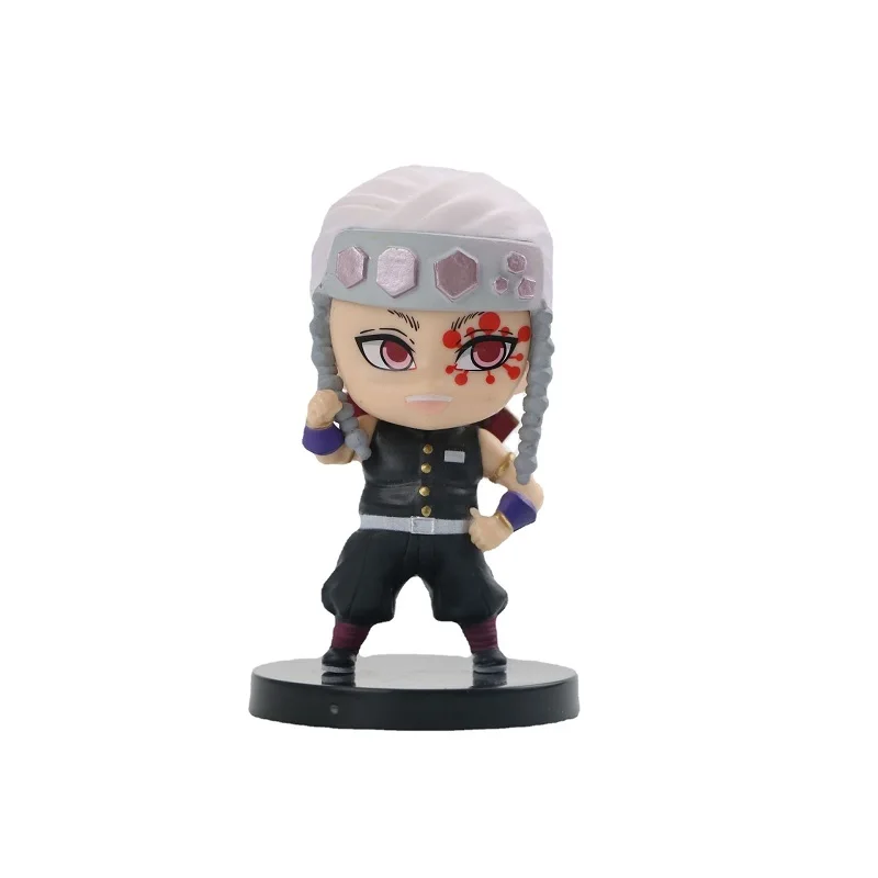

Demon Slayer Anime Kamado Tanjirou Kochou Shinobu Uzui Tengen Figurine Standing Ver PVC Model Toys Collectible Kid Gift 7cm