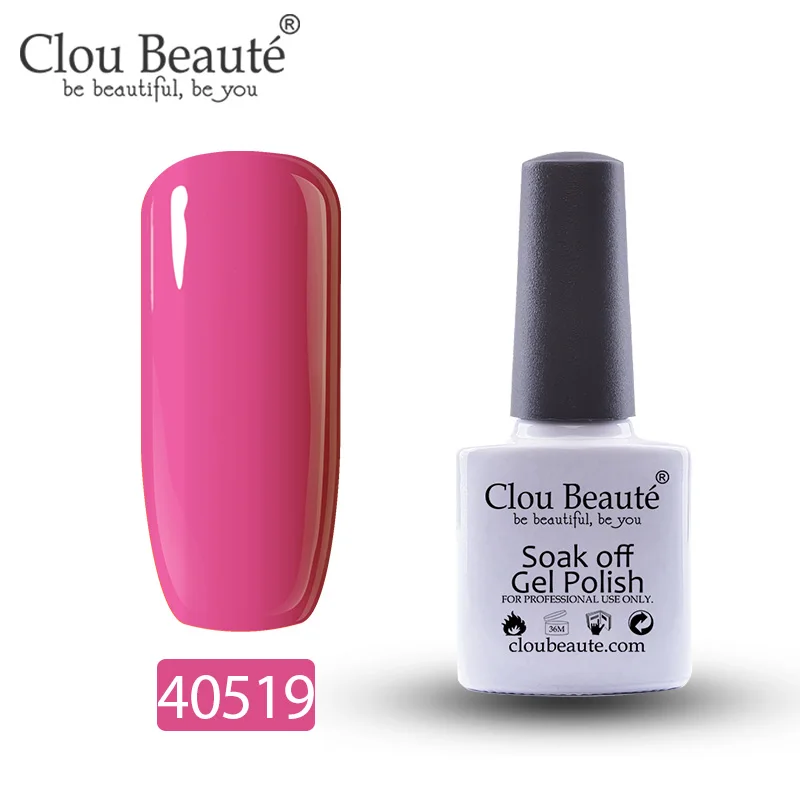 40519 Гель-лак для ногтей Clou Beaute 79 цветов полуперманентный замачивающийся лак для ногтей маникюрный УФ СВЕТОДИОДНЫЙ Цветной Гель-лак 10 мл серия Nude - Цвет: 40519