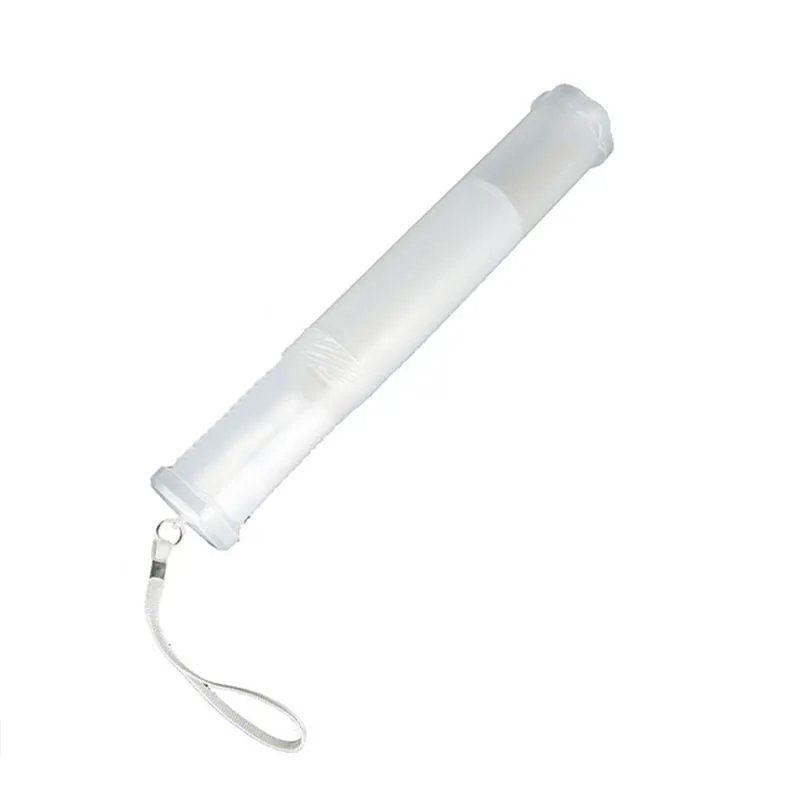 1 шт. Цилиндрическая Коробка для карандашей с веревкой портативный прозрачный