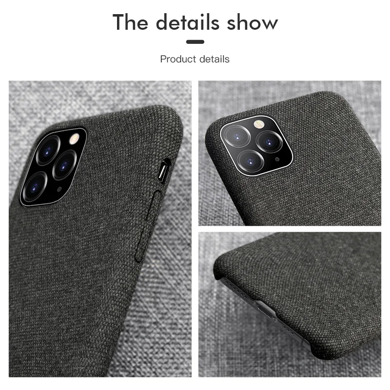 Ультра тонкие чехлы для телефонов iPhone 6S 6 7 8 Plus XS Max 11Pro тканевый Мягкий ТПУ
