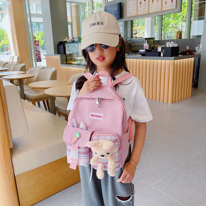 Kawaii Bear Children's Schoolbags Fashion Backpacks Men Women Baby Anime Cartoon Backpacks Children's Schoolbags