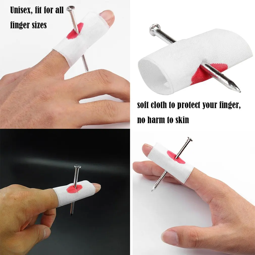 2020 whole Convenient New Prank Joke Toy Fake Nail Through Finger Trick Halloween Kids Children Gags Practical Jokes | Игрушки и хобби