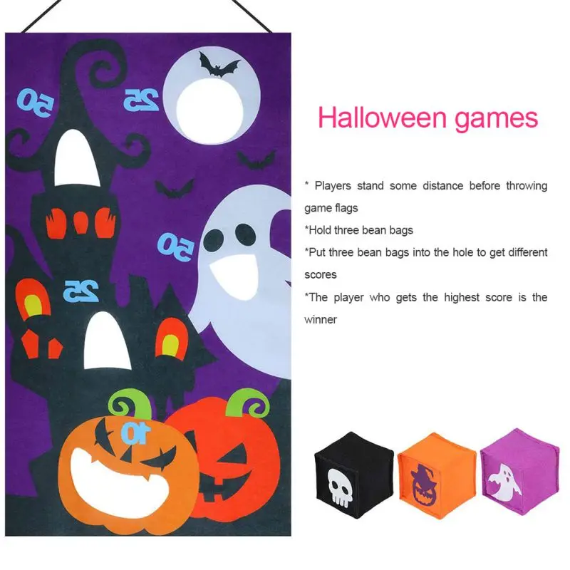 Костюмы на Хэллоуин для игр с бросанием висит метания флаги тыквенный призрак