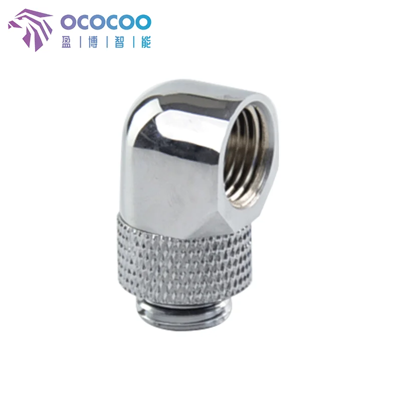 Водяной кулер OCOCOO угловой переходник 90 градусов для компьютера G1/4 резьбы|Кулеры