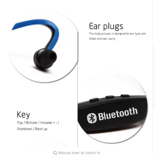 Bluetooth наушники для samsung Xiaomi Iphone 6 S9 Handfree беспроводные музыкальные спортивные