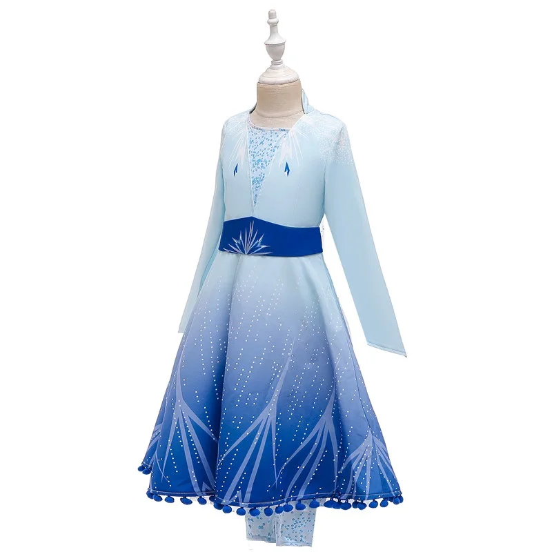Vestidos infants платья для девочек детские костюмы на Год рождественское платье для вечеринок милые платья в стиле принцессы Эльзы Анны маскарадный костюм