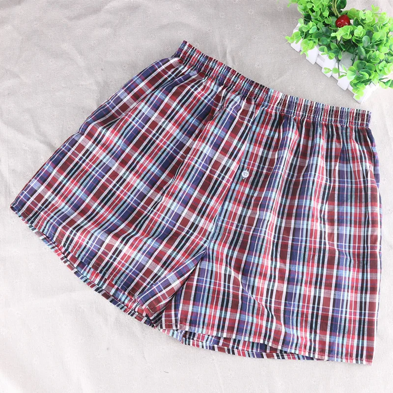 

8 Pcs Mens Underwear Boxers Shorts Casual Cotton Sleep Underpants Quality Plaid Loose Comfortable Homewear Striped Arrow Panties