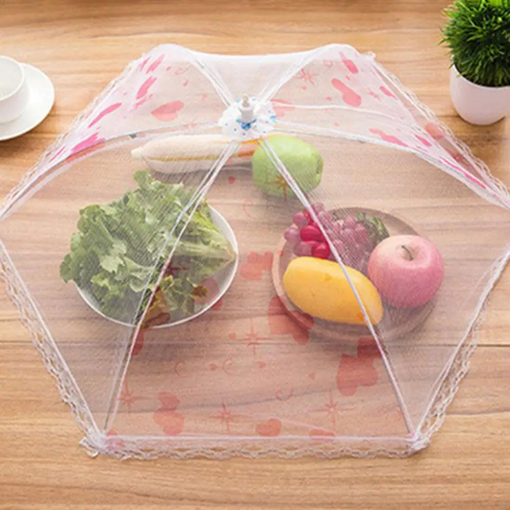 75x30cm Folding Anti-fly Dustproof Mesh Food Protective Cover Dining Table Tent | Дом и сад