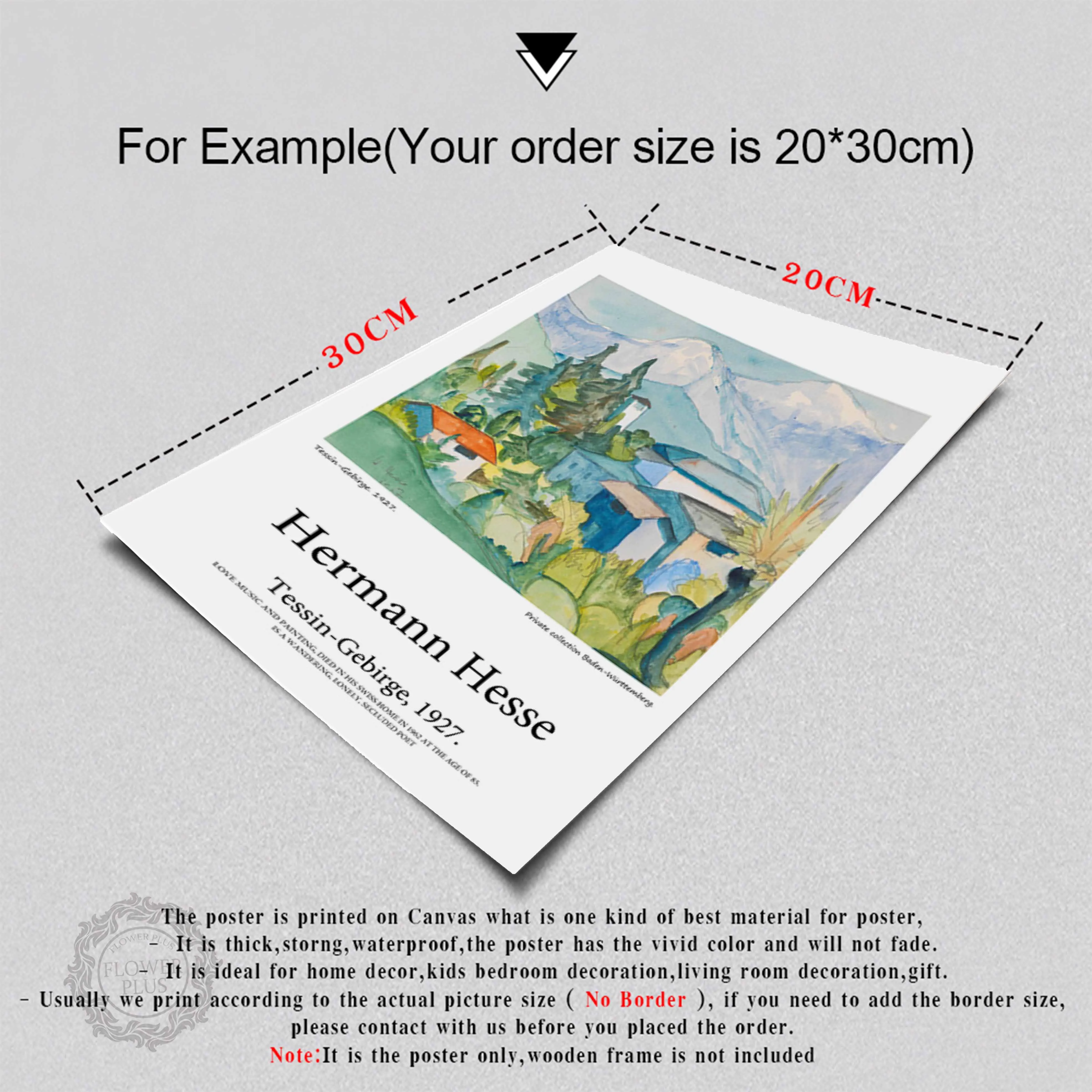 

Hermann Hesse Tessin Gebirge Canvas Painting Landscape Poster Pop Art Print Decoration Wall Picture for Living Room Home Decor