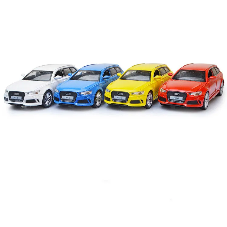 

1:32 Scale Audi RS6 Quattro Diecast Alloy Metal Luxury Car Model Pull Back Car For Children Toys With Collection Free Shipping