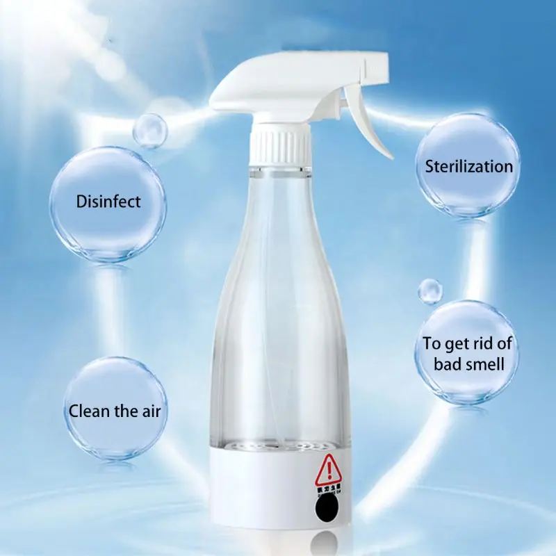 

Rechargeable 350ml Germicidal Deodorizing Cleaner Generator with Trigger Spray