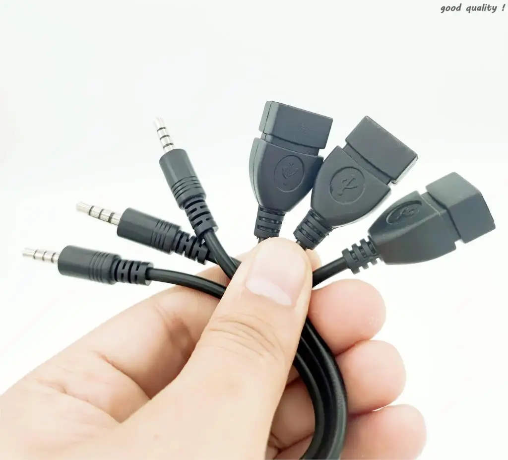 Car AUX Jack Converter Adapter Cable for mitsubishi outlander 3 opel volvo xc90 peugeot 308 daewoo nexia | Автомобили и мотоциклы