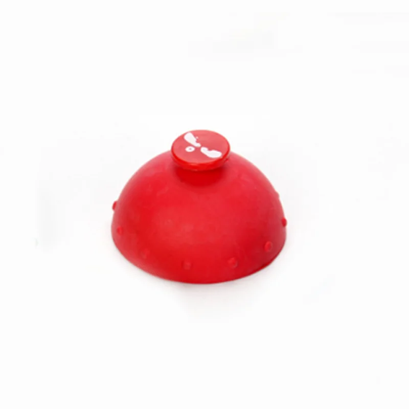 red 1 шт., антистрессовая детская миска, надувной шар, резиновые детские игрушки, уменьшенный прыжок, шар, смайлик, половина, сделай сам, ручная забавная игра, милые подарки - Цвет: red