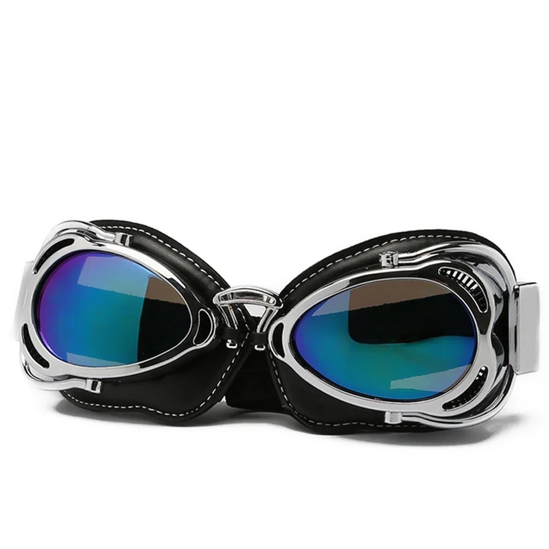 Мотоциклетные очки шлем пилота Ретро Винтаж искусственная кожа для верховой