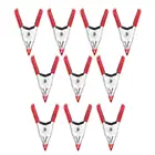 10 шт.компл. 2-дюймовые многофункциональные Пружинные зажимы для листового металла Зажим для палатки с а-образным и оцинкованным покрытием для использования дома и офиса