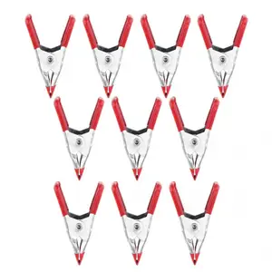 10 шт.компл. 2-дюймовые многофункциональные Пружинные зажимы для листового металла Зажим для палатки с а-образным и оцинкованным покрытием для использования дома и офиса