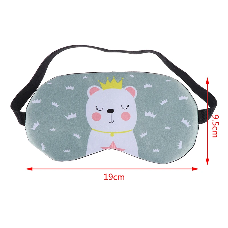 

1pc Sleeping Mask Eyepatch Eye Cover Cotton Creative Lovely Cartoon for Eye Travel Relax Sleeping Aid Eye Patch Shading Eye Mask