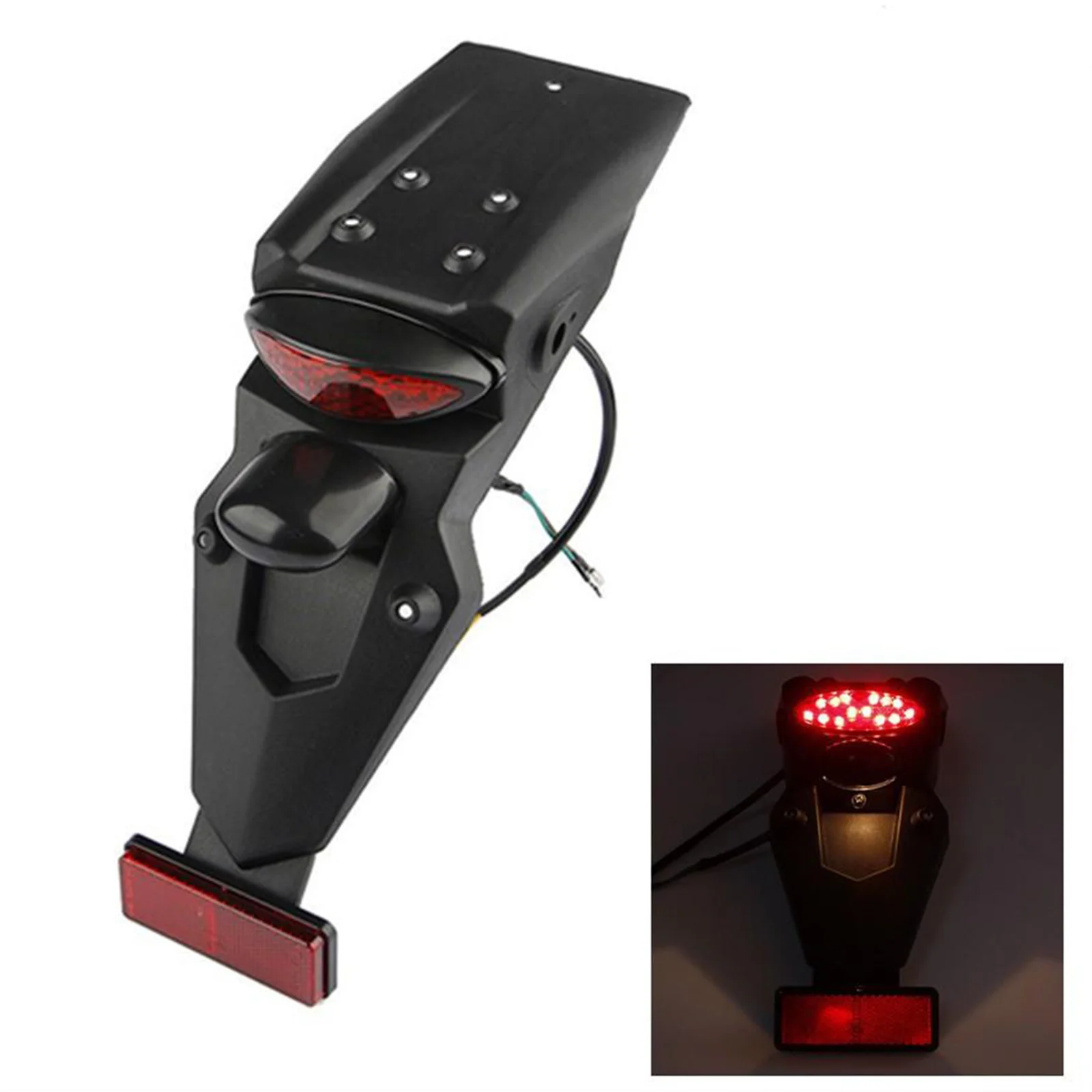 

Motorcycle Rear Fender Mudguard LED Brake Tail Light for Yamaha Accessories