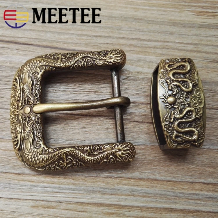 Meetee 1 шт./2 шт. 55 мм цельный латунный ремень, пряжка, кольцо, брелок с защелками, сделай сам, кожа, ремесло, металлическая петля, декоративные аксессуары ZK917