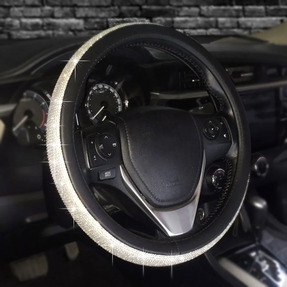 2019 шикарные бриллиантовые стразы Кристальный чехол рулевого колеса автомобиля