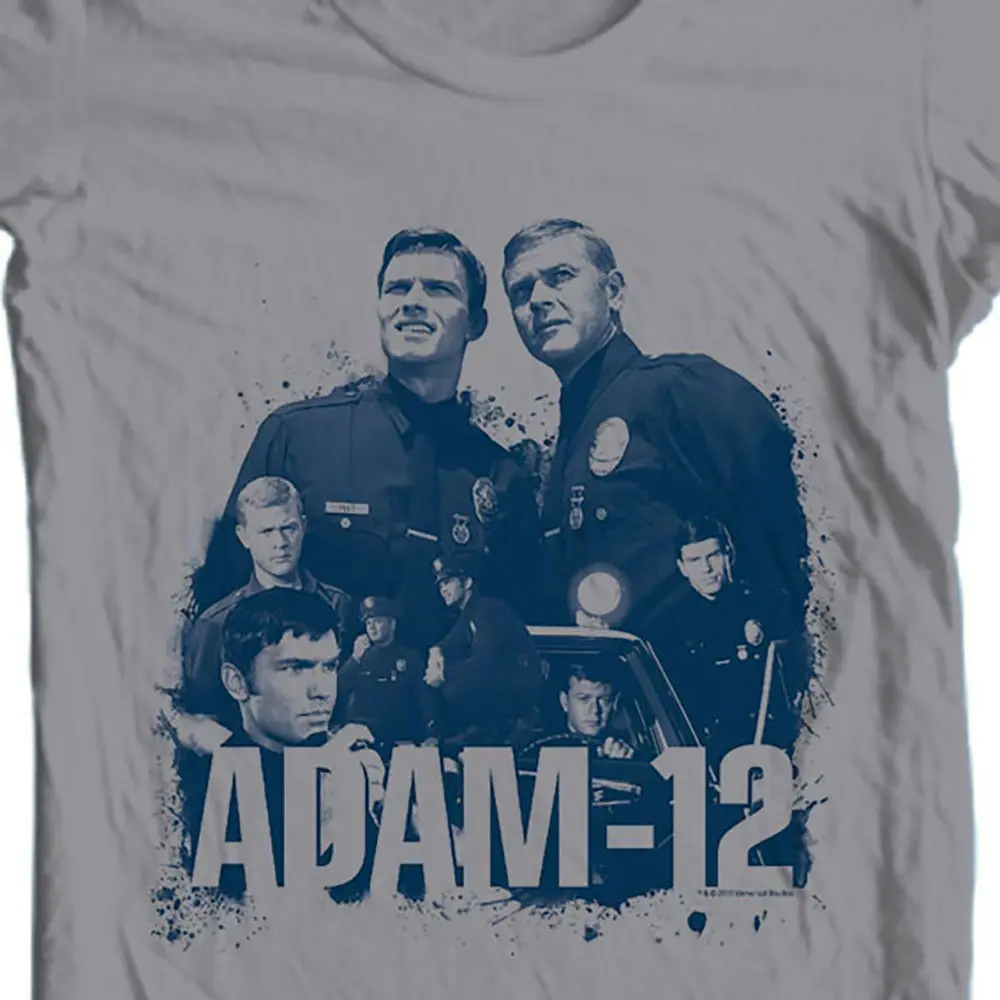 Adam 12 футболка в винтажном стиле полиция ТВ шоу 1960S 1970S Графический Тройник