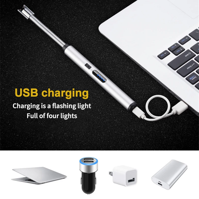 Дуги брикет сенсорный электрическая зажигалка USB Перезаряжаемые беспламенная
