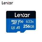 Оригинальная карта памяти Lexar 633x Micro SD, 64 ГБ, 128 ГБ, 256 ГБ, Trans-Flash, TF карта SDXC V30, A1, C10, для смартфона, камеры