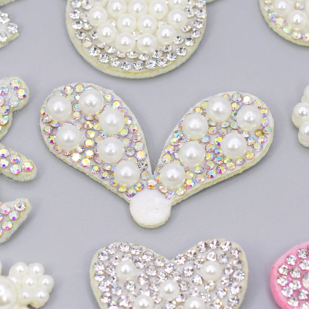 10 шт. стразы жемчужные заплатки усеяны искусственными драгоценными камнями
