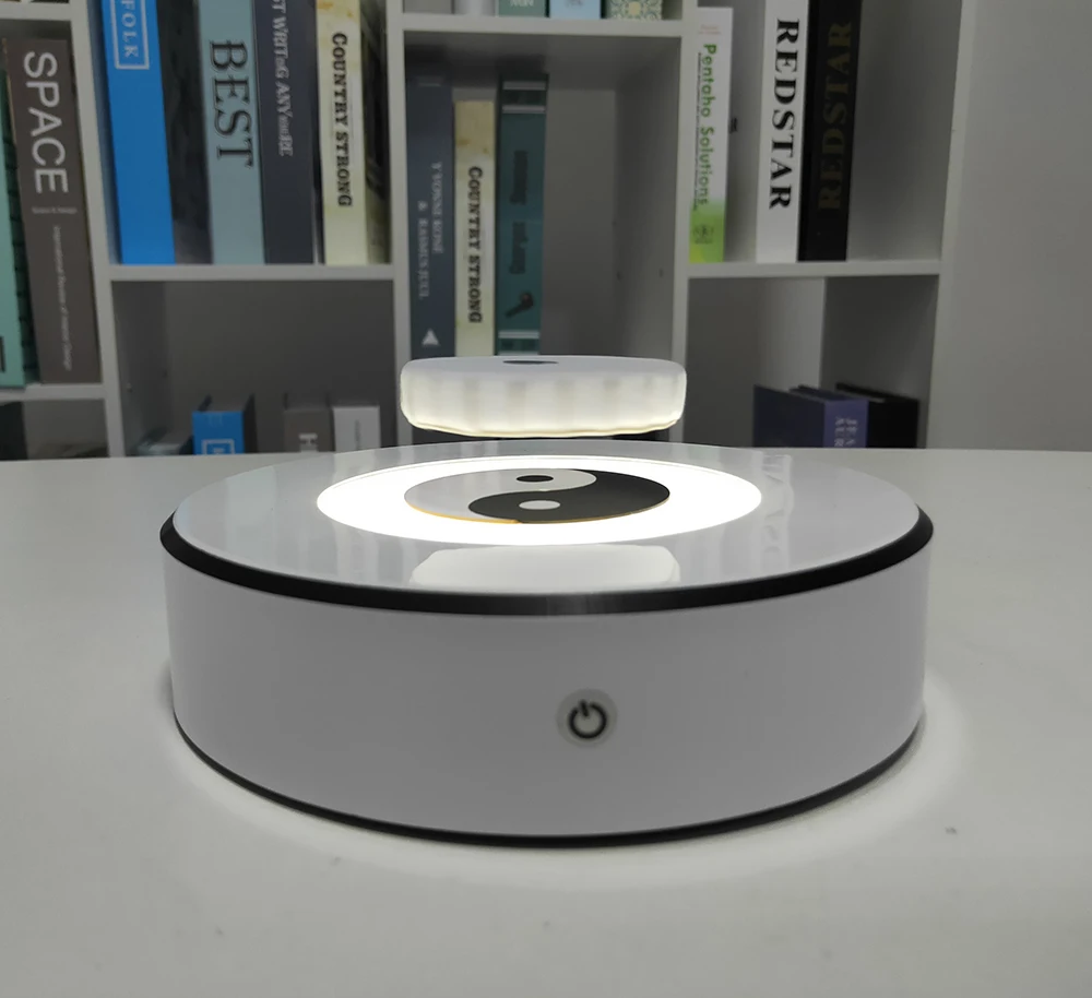 DIY украшения магнитной левитации Плавающий вращающийся Дисплей платформа с LED
