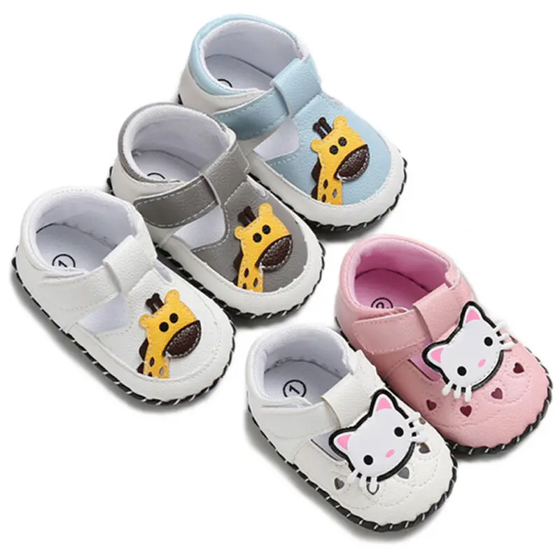 Милая мягкая прогулочная обувь с рисунком для малышей Нескользящая