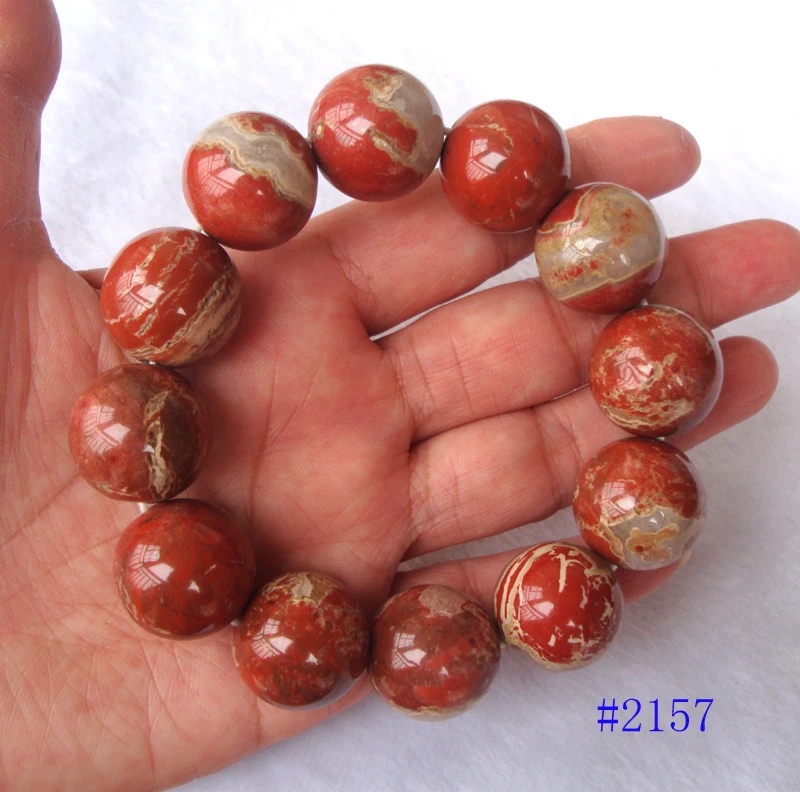 Браслет из натуральной красной яшмы ювелирные украшения для мужчин и женщин