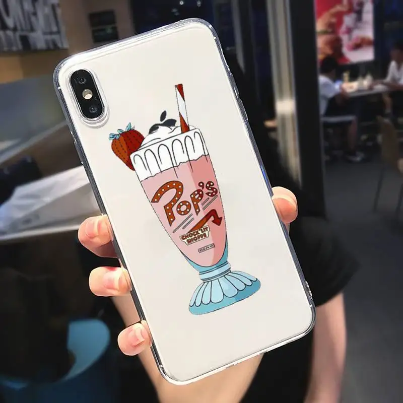 

American TV Riverdale Phone Case Transparent for iPhone 6 7 8 11 12 s mini pro X XS XR MAX Plus