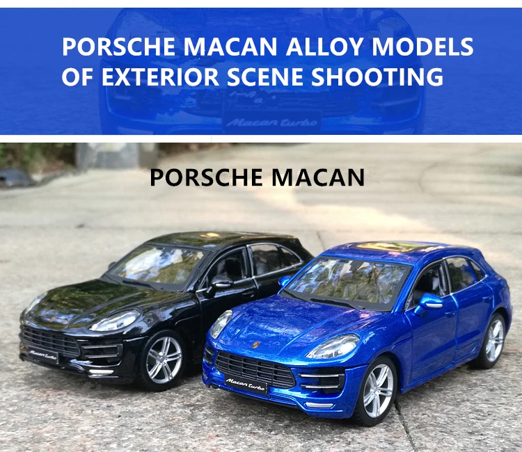Bburago 1:24 Porsche Macan alloy car model simulation car decoration collection gift toy
