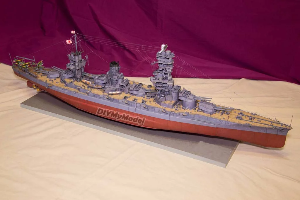 DIYMyModeI-rompecabezas de juguete hecho a mano, modelo de papel de manualidades, clase King Kong fulang battleship-2