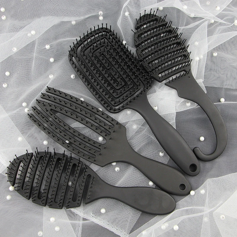 

1Pcs Anti-static Hair Comb Hollow Massage Comb Barber Hair Brush Anti Tangle Head Massage Hairbrush Magic Comb Hair Styling Tool