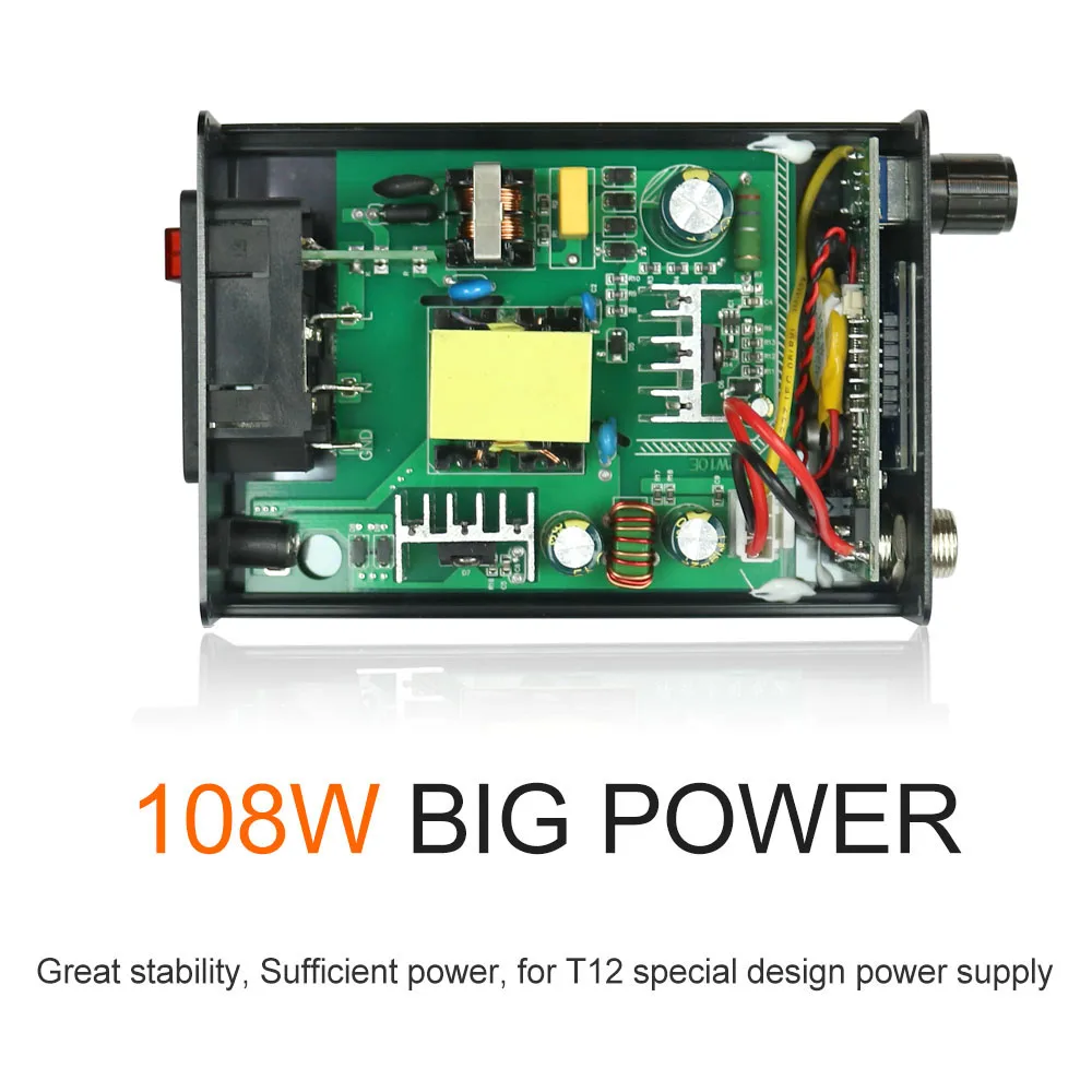 Паяльная станция QUICKO STM32/CKS OLED 1 3 дюйма T12 с наконечниками паяльника металлической