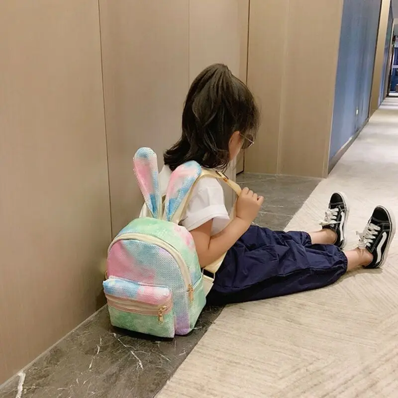 Рюкзак с милыми заячьими ушками для новорожденных и маленьких девочек Школьные