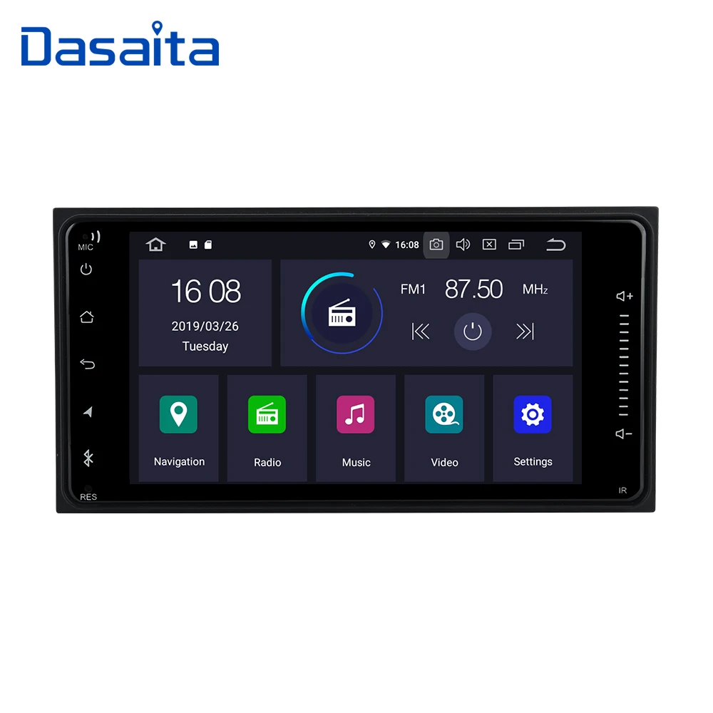Автомобильный gps плеер Dasaita 7 &quotAndroid 9 0 Navi для Toyota Corolla Camry Prado RAV4 Hilux VIOS с 2G + 16G