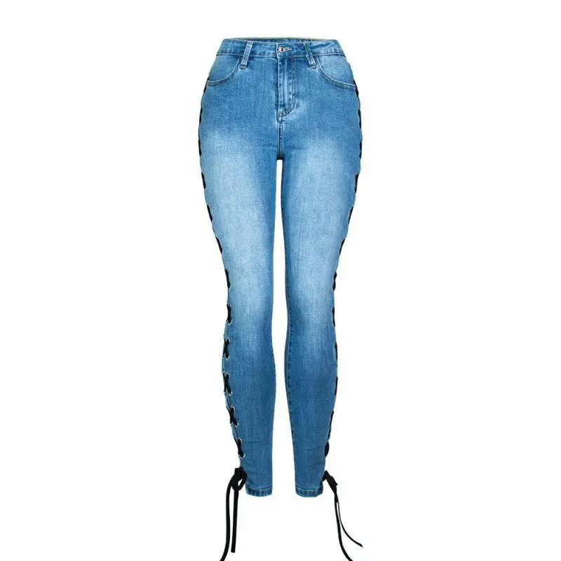 

2021 Spring Sexy Slim Cross-leg Strappy Jeans
