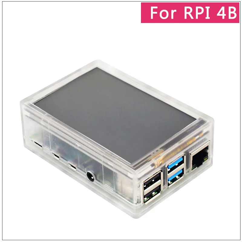 3,5 дюймовый Raspberry Pi 3 Model B+ сенсорный экран 480*320 ЖК-дисплей+ стилус+ ABS чехол для Raspberry Pi 4 Модель B/3B+/3B - Цвет: For RPI 4B