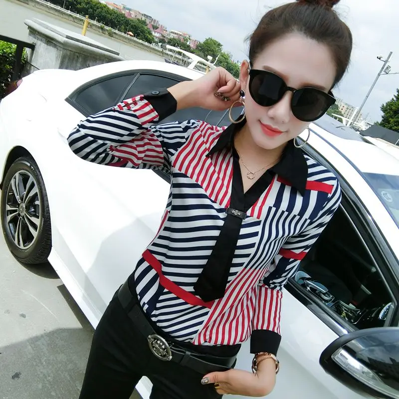 Модная женская блузка с цветочным принтом и длинным рукавом женские рубашки на