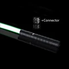Световой сабель RGB 7 цветов металлическая ручка с двойной окантовкой тяжелый Дуэльный звук два в одном световой сабель косплей реквизит для сцены игрушки