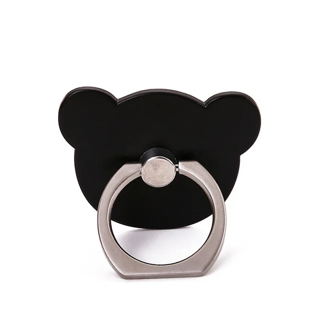 Bear Black Finger Ring Mobile Socket Phone Stand Holder For Samsung Xiaomi For iPhone 8 7 6 6S Plus 5S Smart Phone IPAD MP3 Car Mount Stand - Цвет: Bear Black