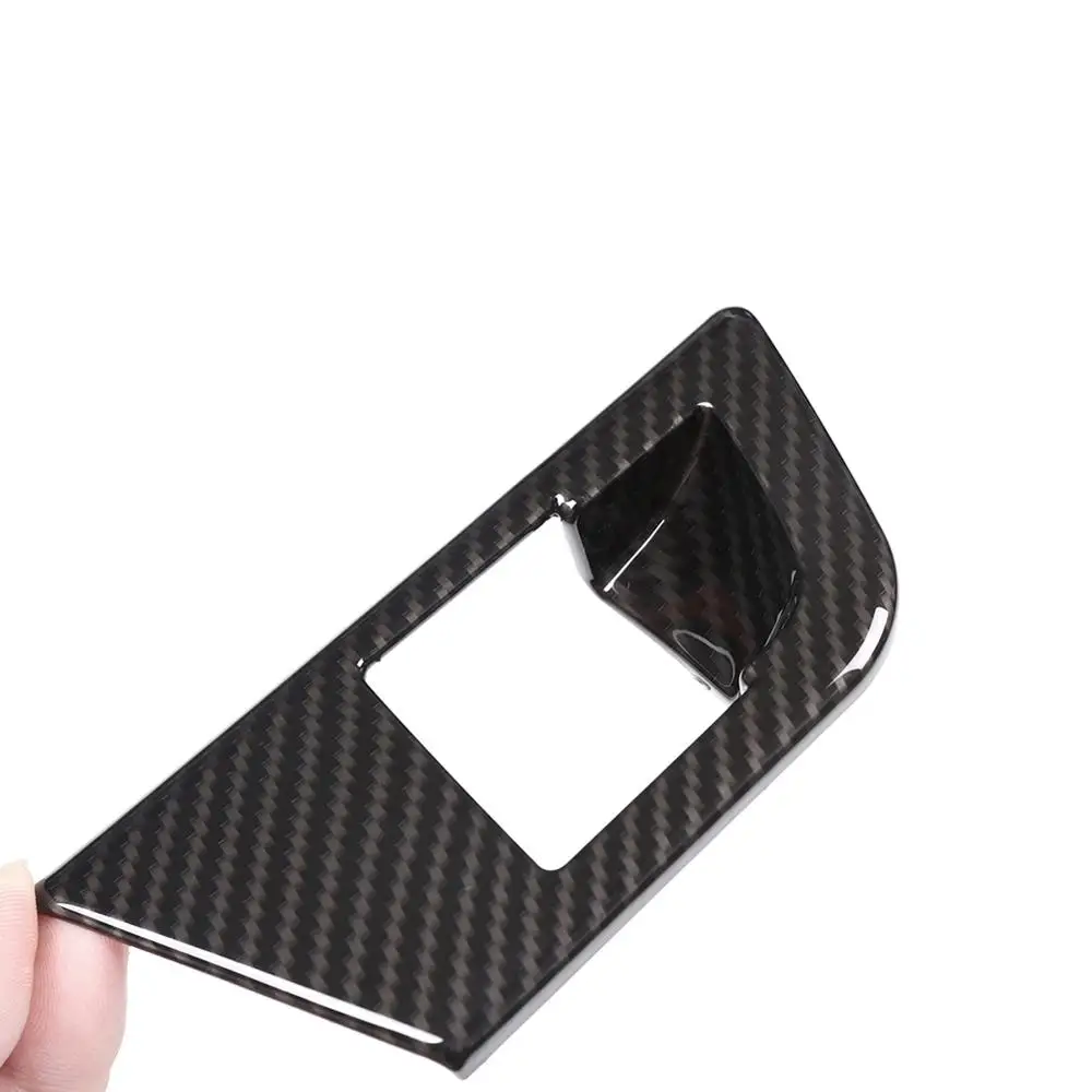 

Carbon Fiber Style for Alfa Romeo Giulia 2017-2018 ABS Plastic Electronic Handbrake Decoration Cover Trim