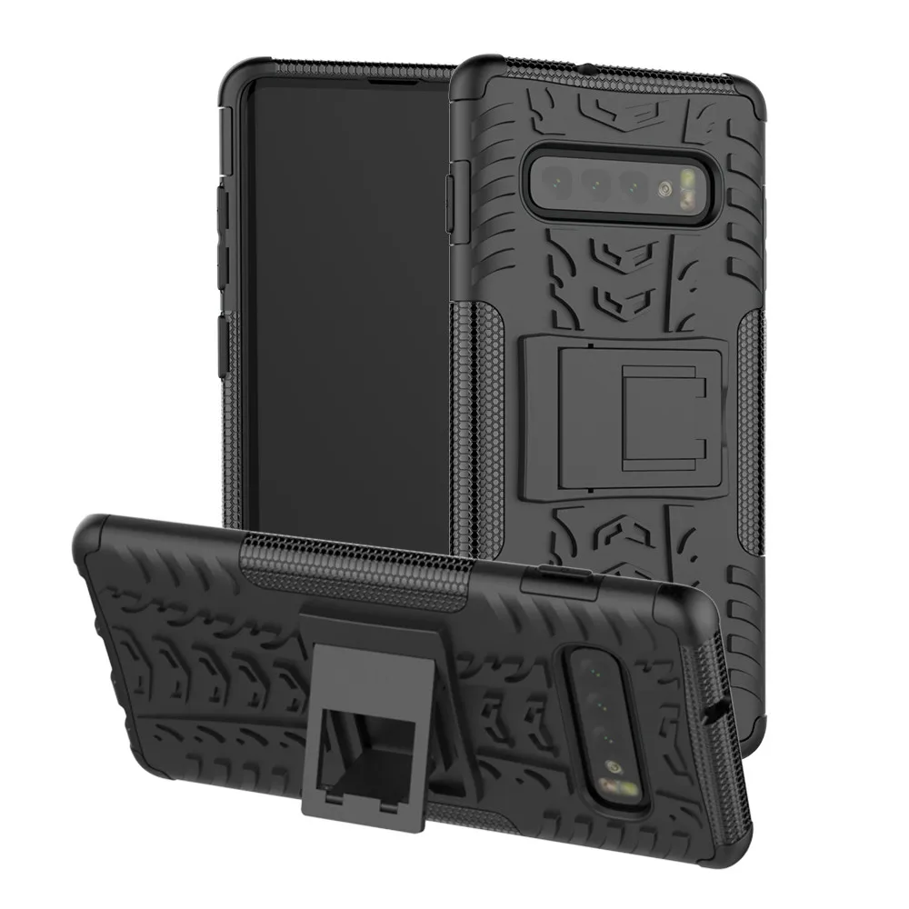 For Samsung Galaxy S10 6.1inch Hybrid Rugged Hard Rubber PC Stand Case Cove Protective back Phone Shell Shockproof phone |