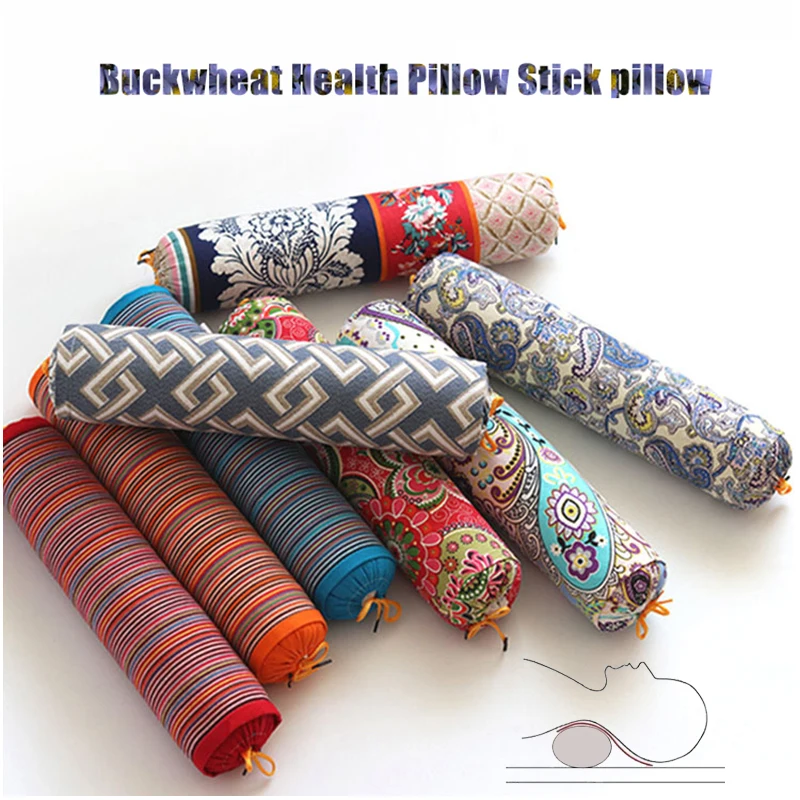 Национальный стиль подушка для йоги старая грубая ткань шеи гречневая здоровья