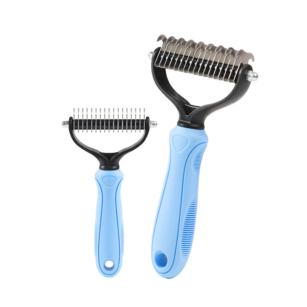 

Pet Fur Knot Cutter Dog Grooming Shedding Tools Pet Cat Hair Removal Comb Brush Double sided Pet Products Dropship