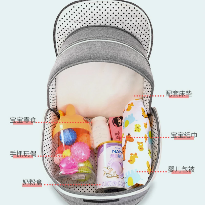

Multifunction Portable Baby Bed Travel Sun Protection Mosquito Net Baby Cribs Foldable Breathable Mummy Bag Baby Nest Bed